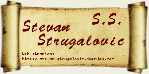 Stevan Strugalović vizit kartica